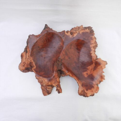 Live Edge Coolibah Burr Bowl: Carved Wood Treen