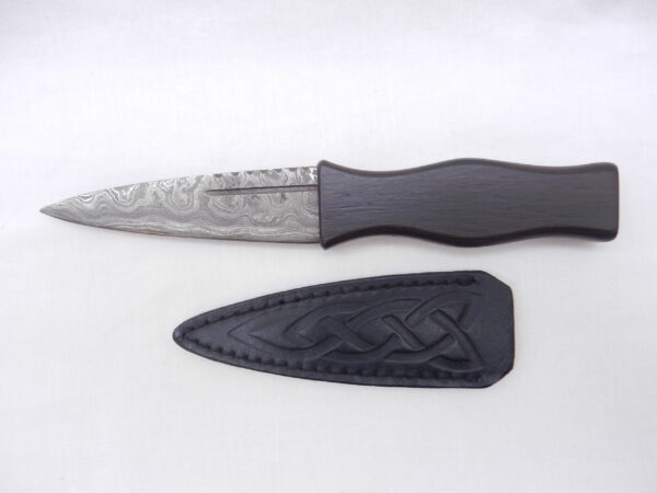 il_fullxfull.5811545445_dtz0 Damascus Steel Sgian Dubh in African Blackwood & Burr Wych Elm sapwood