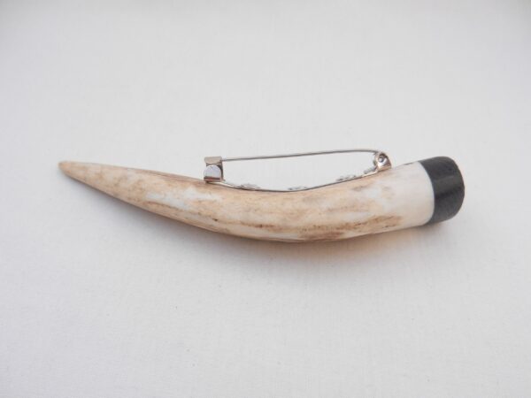 il_fullxfull.5870403497_hb1f Scottish Kilt Pin: Red Deer Antler & Bog Oak, Mens Gift