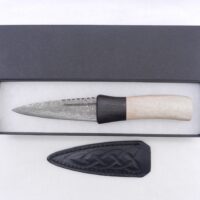 il_fullxfull.5918128678_9a4q Damascus Steel Sgian Dubh in Red Deer Stag Antler and African Blackwood, Scottish gift, antler gift, wedding gift, groom gift, mens gift