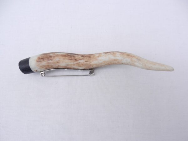 Scottish Kilt Pin: Red Deer Antler & Bog Oak, Mens Gift