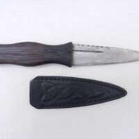 il_fullxfull.6157022253_ltqx Damascus Sgian Dubh in Wenge and Scottish Bog Oak, Scottish gift, wedding gift, groom gift, best man gift, mens gift