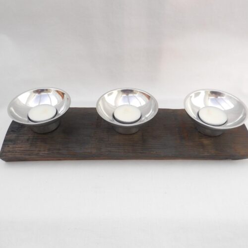 Oak Whisky Cask Stave Tea Light Holder: Aberlour Scotch Gift
