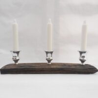 il_fullxfull.6400684136_rbj8 Oak Whisky Cask Stave Candle Holder: Triple Candle Gift