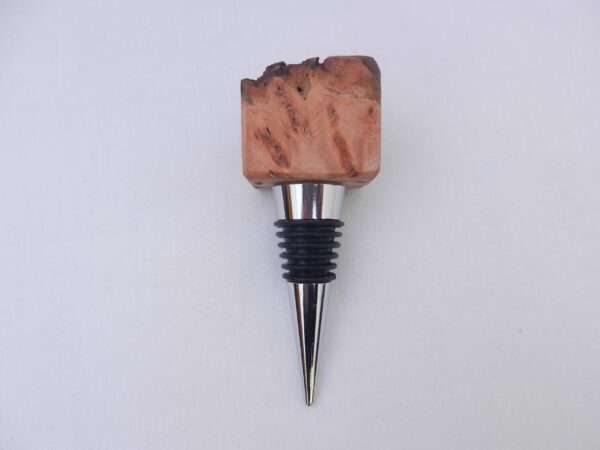 il_fullxfull.6415819682_61eq Scottish Burr Wych Elm Wine Bottle Stopper: Rustic Wooden Bar Gift