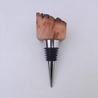 il_fullxfull.6415819690_kyar Scottish Burr Wych Elm Wine Bottle Stopper: Rustic Wooden Bar Gift