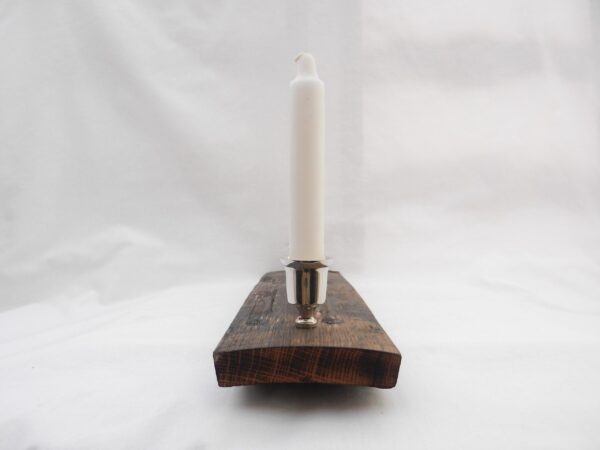 il_fullxfull.6448798697_it6p Oak Whisky Cask Stave Candle Holder: Triple Candle Gift