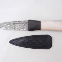 il_fullxfull.6580712057_23e1 Damascus Steel Sgian Brew in Red Deer Stag Antler and African Blackwood, Scottish gift, antler gift, wedding gift, groom gift, mens gift