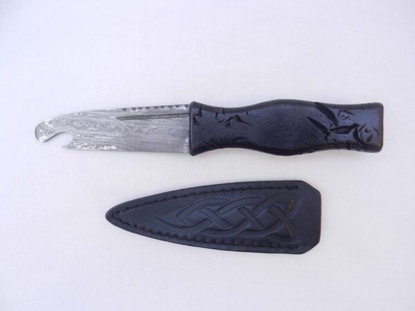 il_fullxfull.6618118141_t34k Damascus Steel Sgian Brew Bottle Opener - Black Burr Scottish Gift
