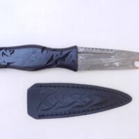 il_fullxfull.6618118249_88op Damascus Steel Sgian Brew Bottle Opener - Black Burr Scottish Gift