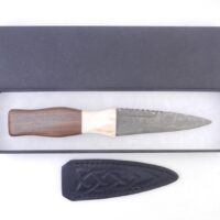 il_fullxfull.6779043182_e97j Damascus Steel Sgian Dubh in Scottish WalnutRed Deer Stag Antler and Laburnum, antler gift, wedding gift, groom gift, mens gift