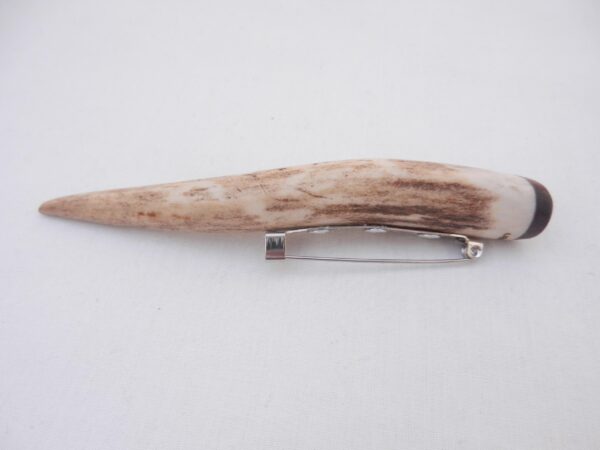 Scottish Kilt Pin: Red Deer Antler & Snakewood, Groom Gift