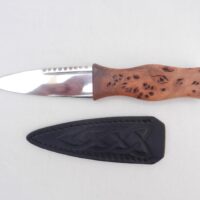 Burr Wych Elm Sgian Dubh: Scottish Kilt Knife with Wild Cherry
