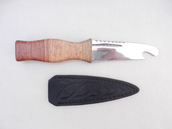 il_fullxfull.6928889916_s2yn African Bubinga Sgian Brew: Scottish Kilt Knife with Leather Sheath