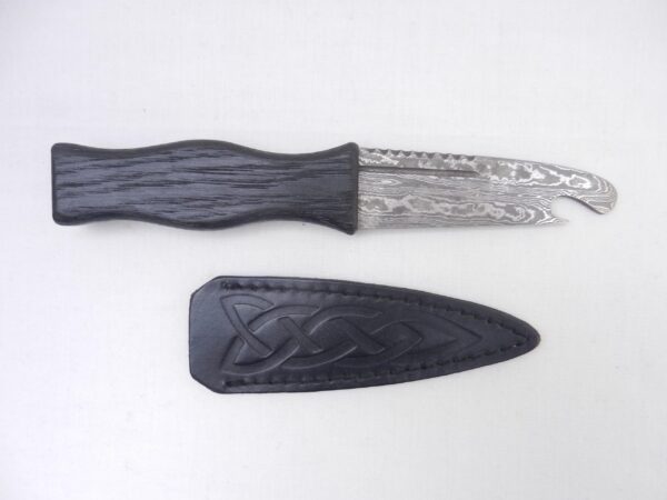 il_fullxfull.6951022635_3t7i Damascus Steel Sgian Brew Bottle Opener: Scottish Bog Oak & Oak Handle