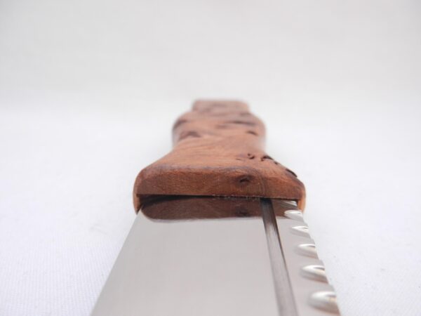 Burr Wych Elm Sgian Dubh: Scottish Kilt Knife with Wild Cherry