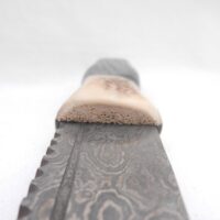 il_fullxfull.7019221027_i2m6 Scottish Bog Oak and Natural Antler Damascus Steel Sgian Brew, Bottle opener, Scottish gift, Scottish, wedding gift, groom gift, mens gift