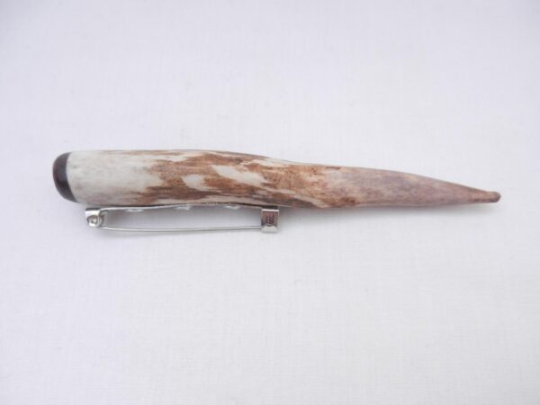 il_fullxfull.7021731506_ghlg Scottish Stag Antler Kilt Pin: Surinese Snakewood, Highland Gift