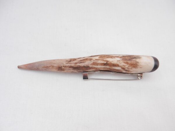 il_fullxfull.7069708237_ammc Scottish Stag Antler Kilt Pin: Surinese Snakewood, Highland Gift