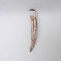 Scottish Red Deer Antler Kilt Pin: Surinese Snakewood Accent