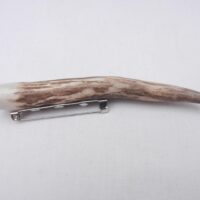 Scottish Red Deer Antler Kilt Pin: Surinese Snakewood Accent