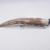 Scottish Red Deer Antler Kilt Pin: Surinese Snakewood Accent