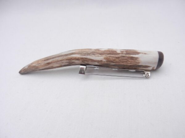 Scottish Red Deer Antler Kilt Pin: Surinese Snakewood Accent
