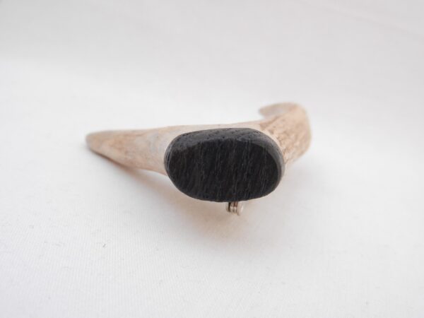 il_fullxfull.7140310974_kmno Roe Deer Antler Kilt Pin: Scottish Bog Oak, Highland Gift