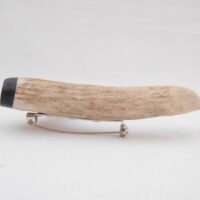 il_fullxfull.7140310984_gsng Roe Deer Antler Kilt Pin: Scottish Bog Oak, Highland Gift