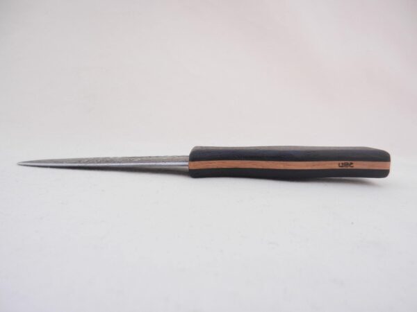Damascus Steel Sgian Dubh in Scottish Bog Oak & Oak