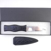 il_fullxfull.7392051433_1eya Sgian Brew "Black Burr": Scottish Kilt Knife, Burr Wych Elm Handle