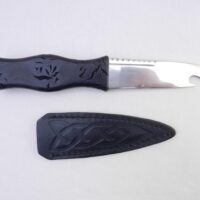 il_fullxfull.7392051455_nvrk Sgian Brew "Black Burr": Scottish Kilt Knife, Burr Wych Elm Handle