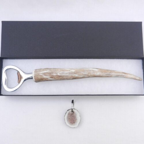 il_fullxfull.7399380740_8s3j Scottish Red Deer Antler Bottle Opener with Keyring: Lairg Highland Stag