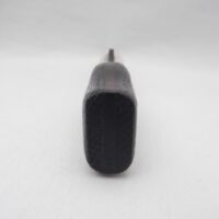 Scottish Bog Oak Sgian Dubh: Damascus Steel Blade, Antler Handle