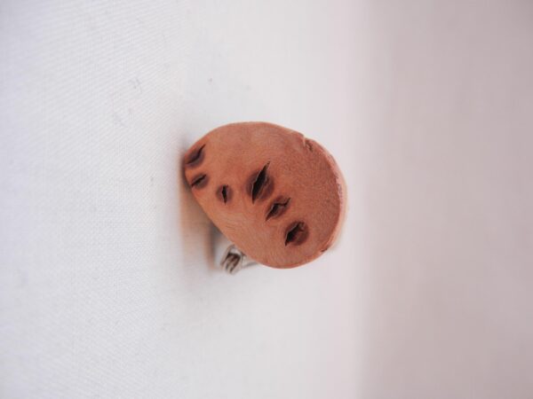 Red Deer Antler Kilt Pin: Scottish Burr Elm Sapwood Gift