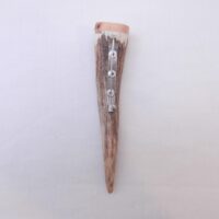 Red Deer Antler Kilt Pin: Scottish Burr Elm Sapwood Gift