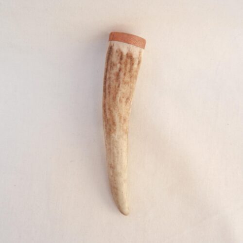 Scottish Stag Antler Kilt Pin: Burr Wych Elm, Handmade
