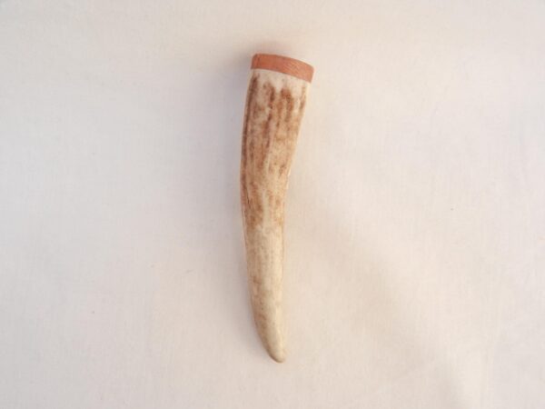 Scottish Stag Antler Kilt Pin: Burr Wych Elm, Handmade