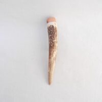 Red Deer Antler Kilt Pin: Scottish Burr Elm Sapwood Gift