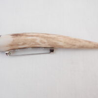 Scottish Stag Antler Kilt Pin: Surinese Snakewood, Highland Gift