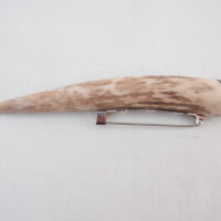 Scottish Stag Antler Kilt Pin: Surinese Snakewood, Highland Gift