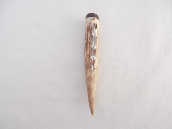 Scottish Stag Antler Kilt Pin: Surinese Snakewood, Highland Gift