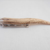 DSCN2925 Scottish Red Deer Antler Kilt Pin: Burr Wych Elm, Handmade