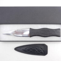 DSCN3988 Scottish Bog Oak and Oak Sgian Dubh, Scottish knife, kilt knife