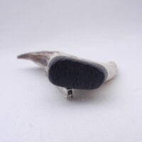 DSCN3068 Scottish Roe Buck Antler Kilt Pin with Bog Oak