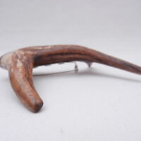 DSCN3089 Scottish Roe Buck Antler Kilt Pin with Surinese Snakewood