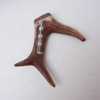 DSCN3091 Scottish Roe Buck Antler Kilt Pin with Surinese Snakewood