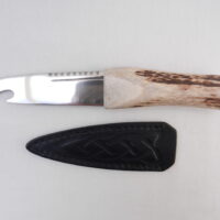 Natural Sgian Brew in Red Deer Stag Antler with Wych Elm centre