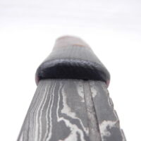 DSCN3244 Natural Blackthorn Damascus Sgian Dubh with Bog Oak and Brazilian Purpleheart centre
