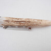 DSCN3277 Scottish Red Deer Antler Kilt Pin with Surinese Snakewood